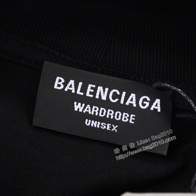 Balenciaga專櫃巴黎世家2023FW新款印花高領長袖打底衫 男女同款 tzy3007